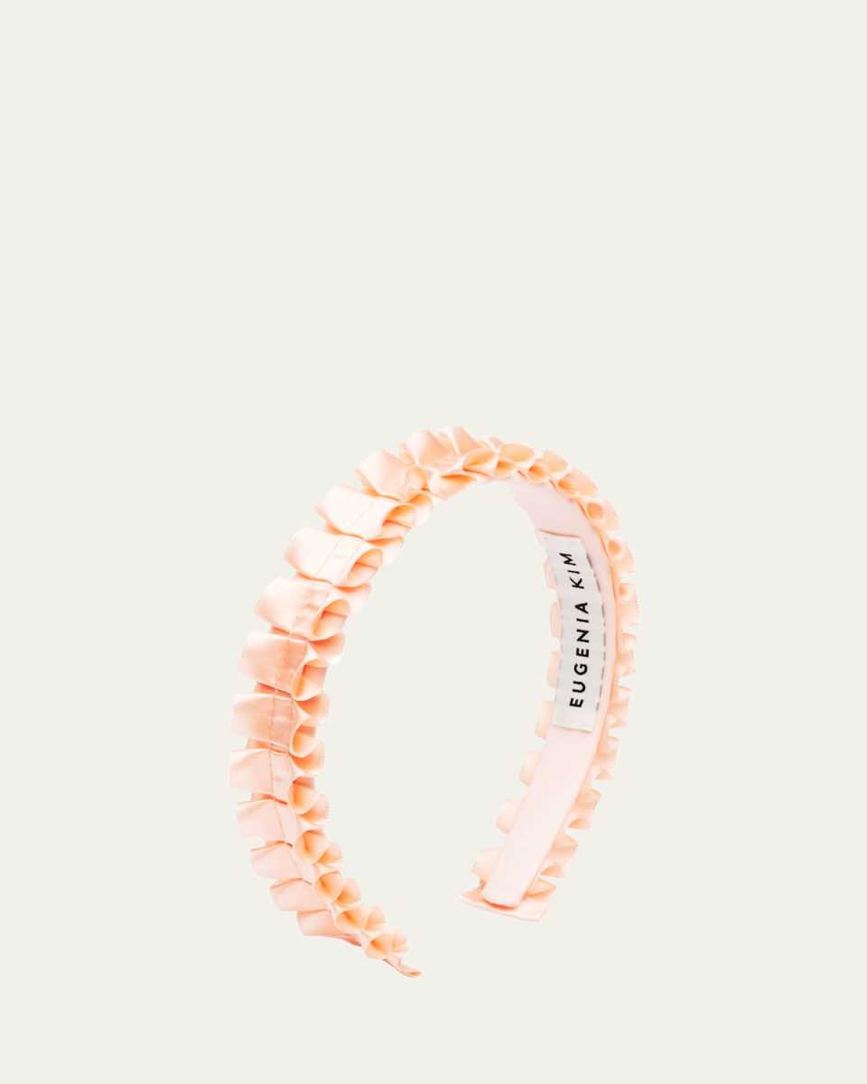 Rafaela Ruffled Satin Headband